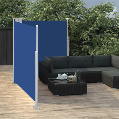 Tenda da Sole Laterale Retrattile 170x600 cm Blu