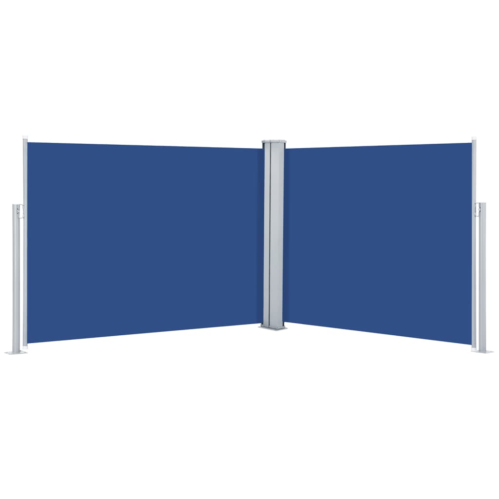 Tenda da Sole Laterale Retrattile Blu 140x1000 cm
