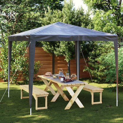 Gazebo Professionale 2,5x2,5 m Antracite 90 g/mÃ‚Â²