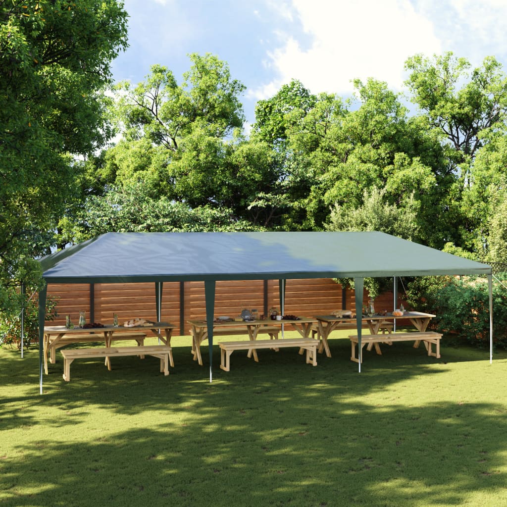 Gazebo Professionale 4x9 m Verde 90 g/mÂ²