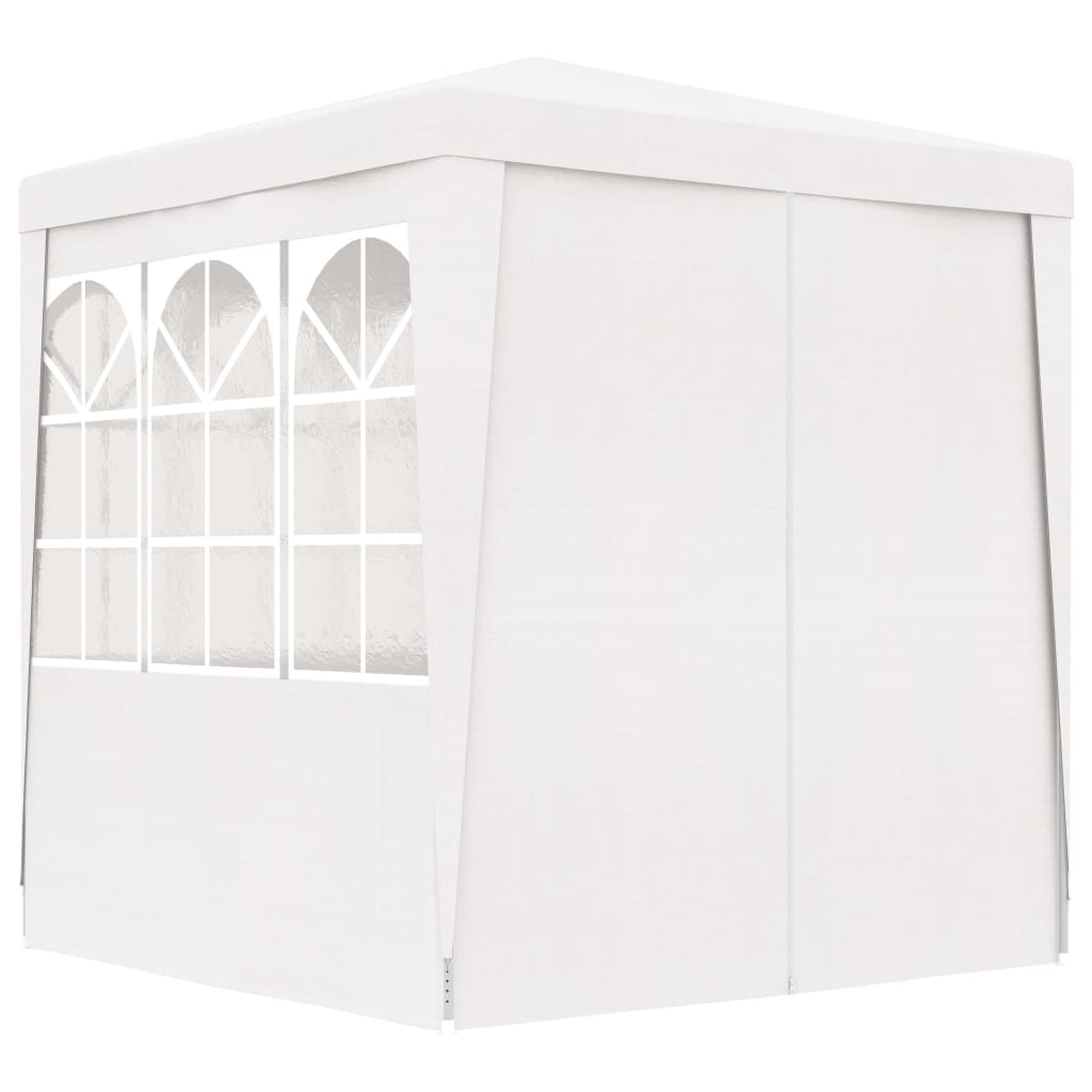 Gazebo Professionale con Pareti 2x2 m Bianco 90 g/mÃ‚Â²
