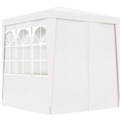 Gazebo Professionale con Pareti 2x2 m Bianco 90 g/mÃ‚Â²