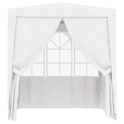 Gazebo Professionale con Pareti 2,5x2,5 m Bianco 90 g/mÃƒâ€šÃ‚Â²