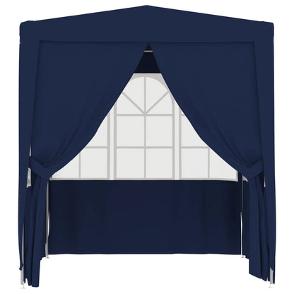 Gazebo Professionale con Pareti 2,5x2,5 m Blu 90 g/mÃ‚Â²