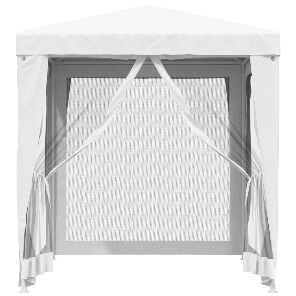 Tendone per Feste con 4 Pareti in Rete 2x2 m Bianco