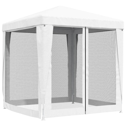 Tendone per Feste con 4 Pareti in Rete 2x2 m Bianco