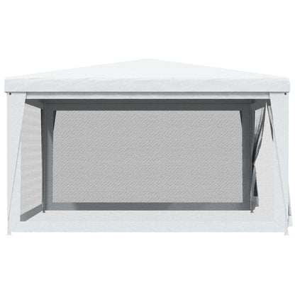 Tendone per Feste con 4 Pareti in Rete 4x4 m Bianco
