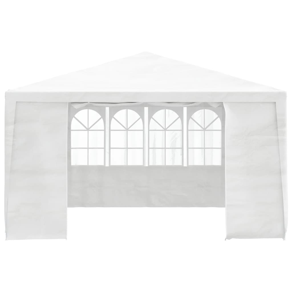 Gazebo Professionale con Pareti 4x4 m Bianco 90 g/mÃƒâ€šÃ‚Â²