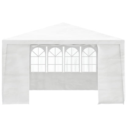 Gazebo Professionale con Pareti 4x4 m Bianco 90 g/mÃƒâ€šÃ‚Â²