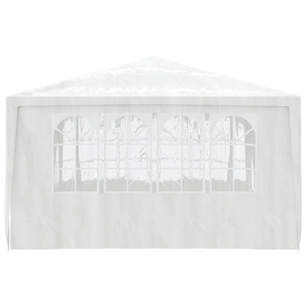 Gazebo Professionale con Pareti 4x4 m Bianco 90 g/mÃƒâ€šÃ‚Â²