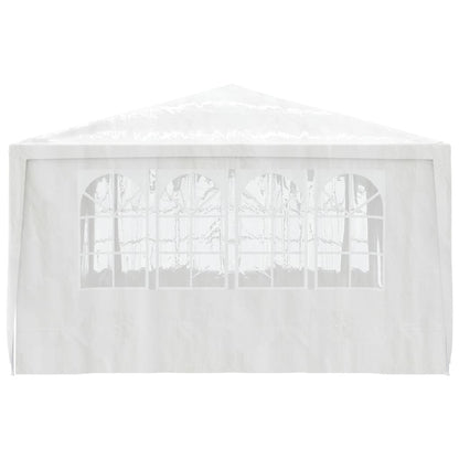 Gazebo Professionale con Pareti 4x4 m Bianco 90 g/mÃƒâ€šÃ‚Â²
