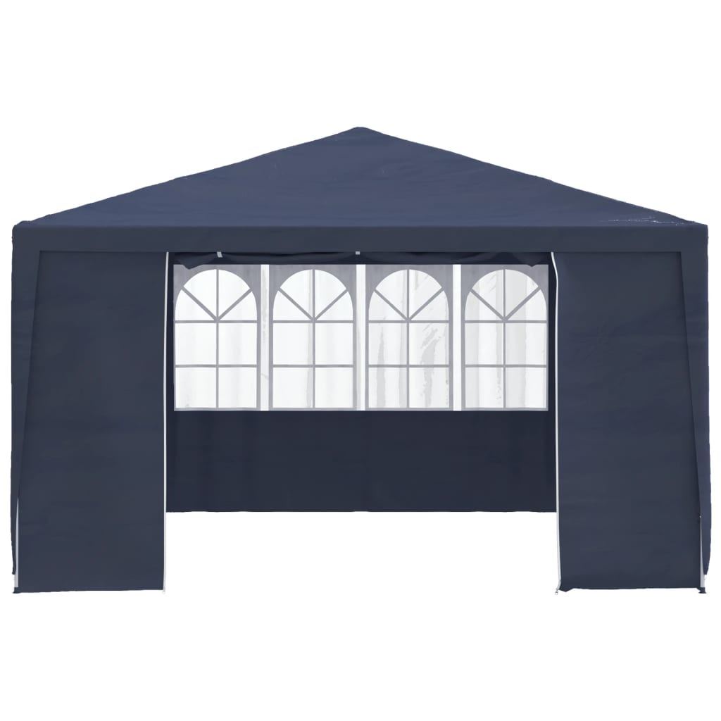 Gazebo Professionale con Pareti 4x4 m Blu 90 g/mÃƒâ€šÃ‚Â²
