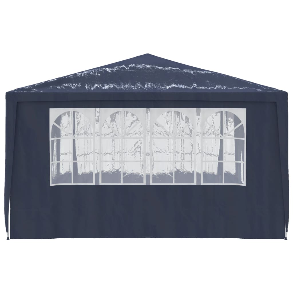 Gazebo Professionale con Pareti 4x4 m Blu 90 g/mÃƒâ€šÃ‚Â²