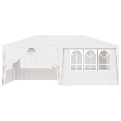 Gazebo Professionale con Pareti 4x6 m Bianco 90 g/mÃƒâ€šÃ‚Â²