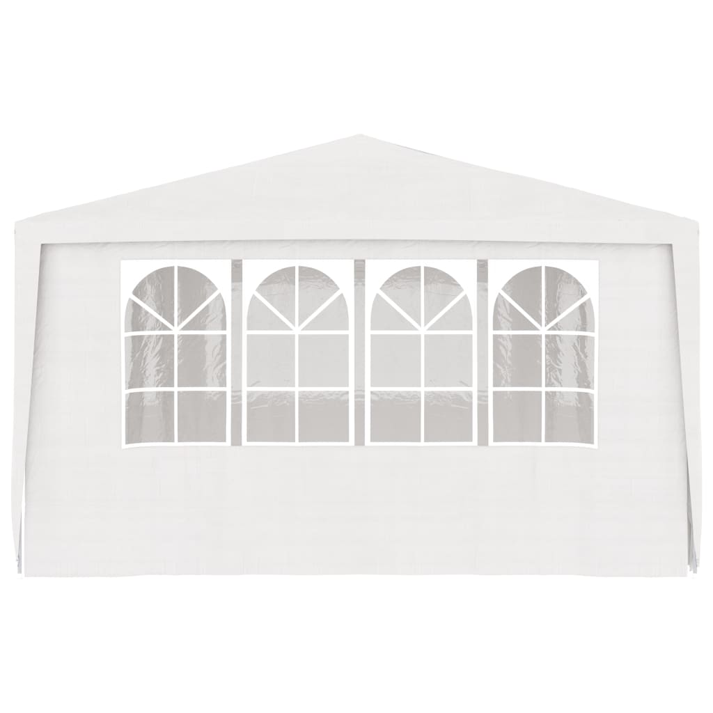 Gazebo Professionale con Pareti 4x6 m Bianco 90 g/mÃƒâ€šÃ‚Â²