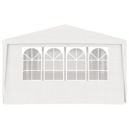 Gazebo Professionale con Pareti 4x6 m Bianco 90 g/mÃƒâ€šÃ‚Â²