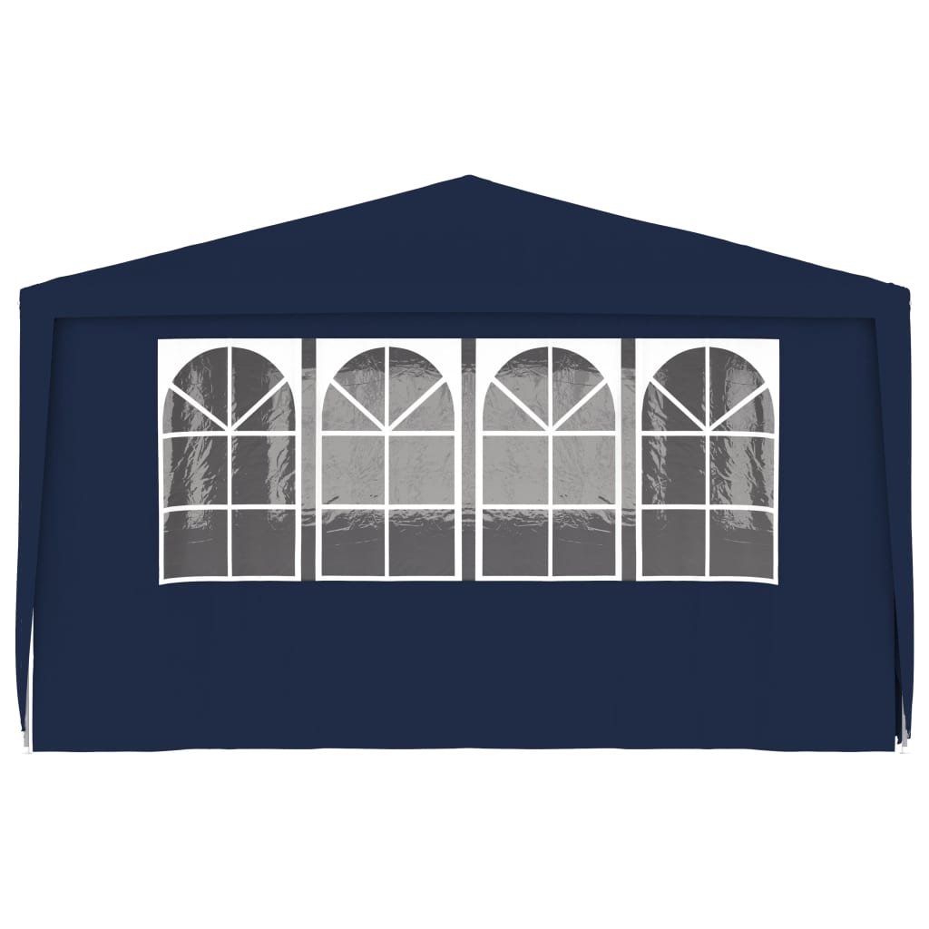 Gazebo Professionale con Pareti 4x6 m Blu 90 g/mÃ‚Â²