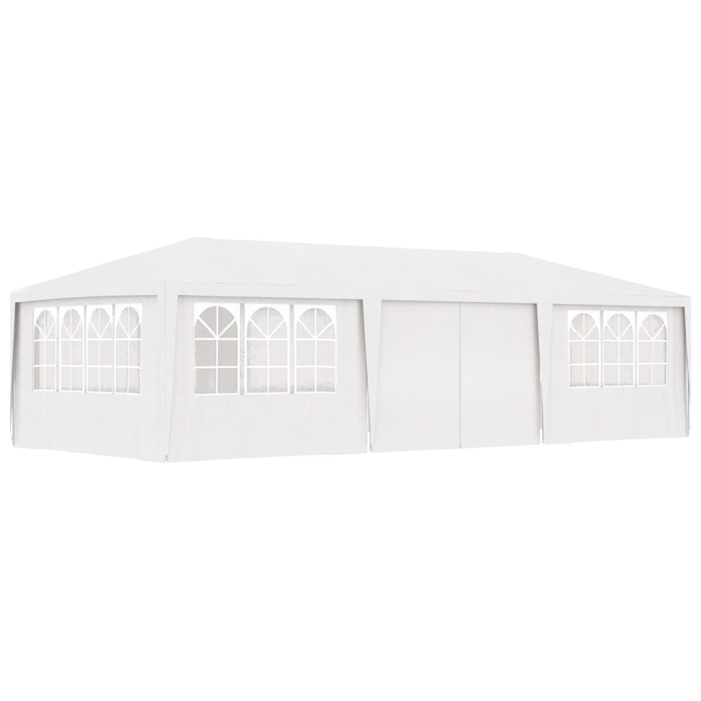 Gazebo Professionale con Pareti 4x9 m Bianco 90 g/mÃƒâ€šÃ‚Â²