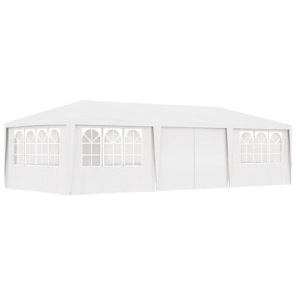 Gazebo Professionale con Pareti 4x9 m Bianco 90 g/mÃƒâ€šÃ‚Â²