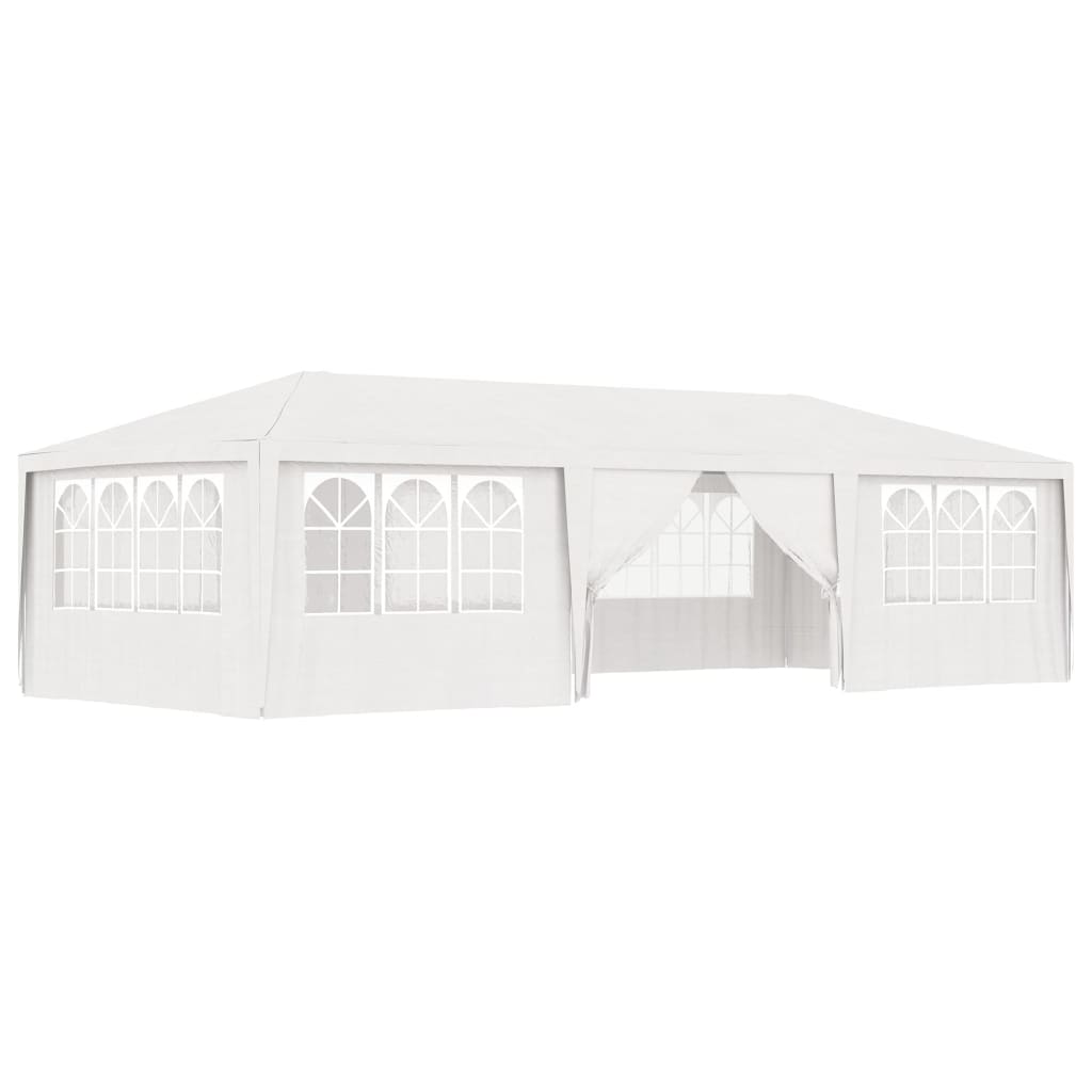 Gazebo Professionale con Pareti 4x9 m Bianco 90 g/mÃƒâ€šÃ‚Â²