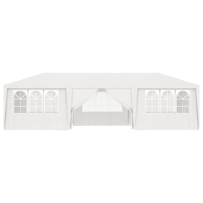 Gazebo Professionale con Pareti 4x9 m Bianco 90 g/mÃƒâ€šÃ‚Â²