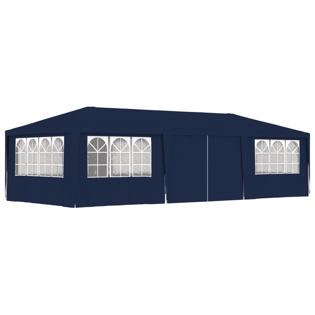 Gazebo Professionale con Pareti 4x9 m Blu 90 g/mÃƒâ€šÃ‚Â²
