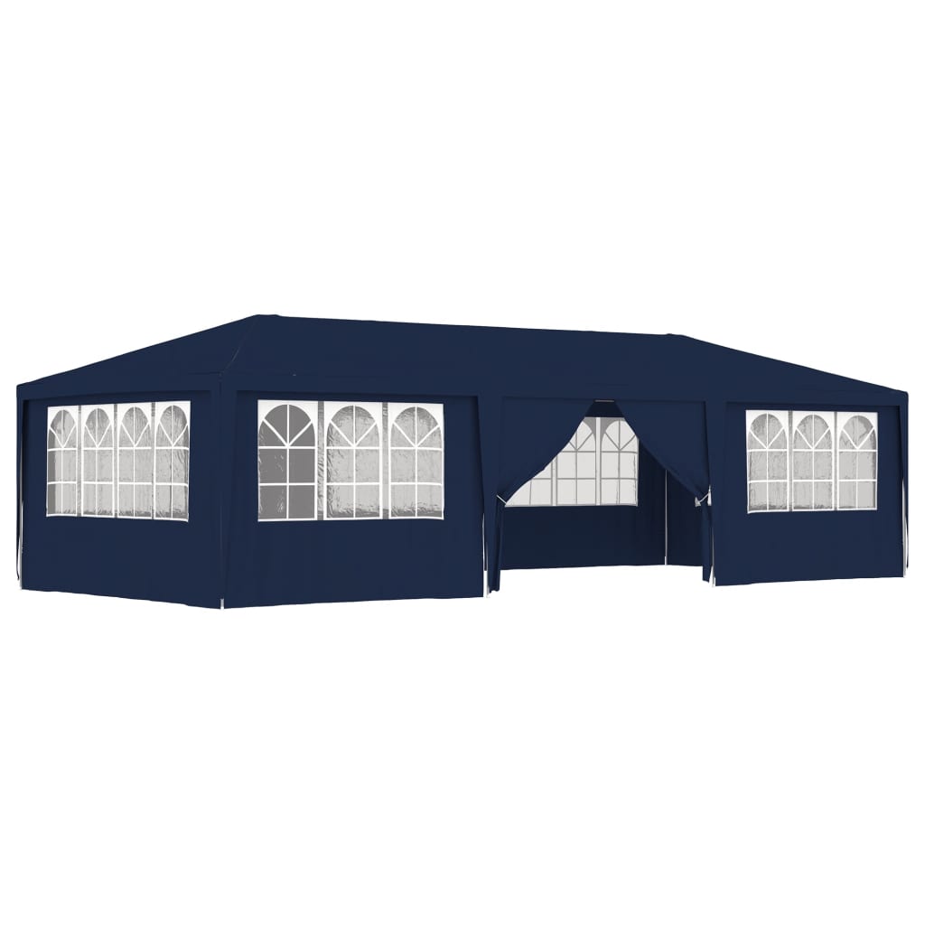 Gazebo Professionale con Pareti 4x9 m Blu 90 g/mÃƒâ€šÃ‚Â²