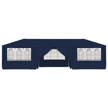 Gazebo Professionale con Pareti 4x9 m Blu 90 g/mÃƒâ€šÃ‚Â²