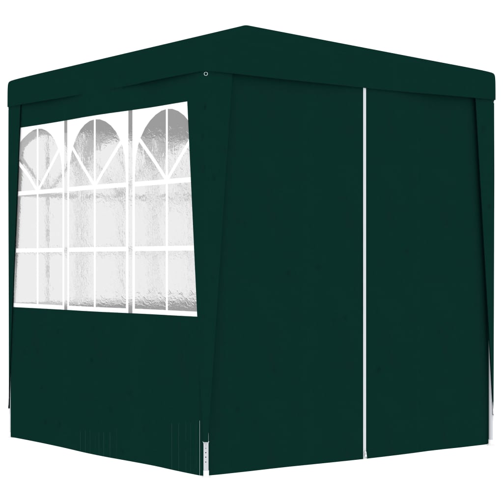 Gazebo Professionale con Pareti 2x2 m Verde 90 g/mÃ‚Â²