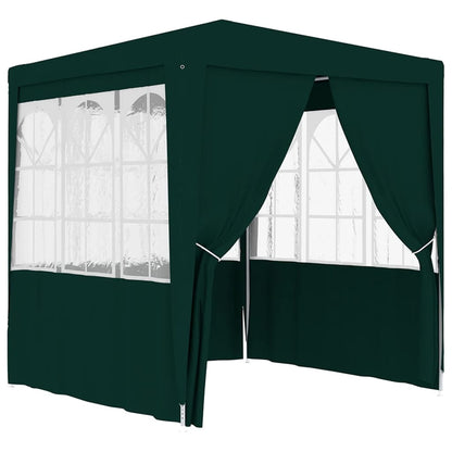 Gazebo Professionale con Pareti 2x2 m Verde 90 g/mÃ‚Â²