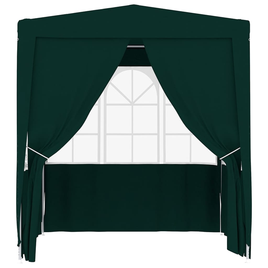 Gazebo Professionale con Pareti 2x2 m Verde 90 g/mÃ‚Â²