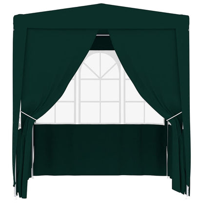 Gazebo Professionale con Pareti 2x2 m Verde 90 g/mÃ‚Â²