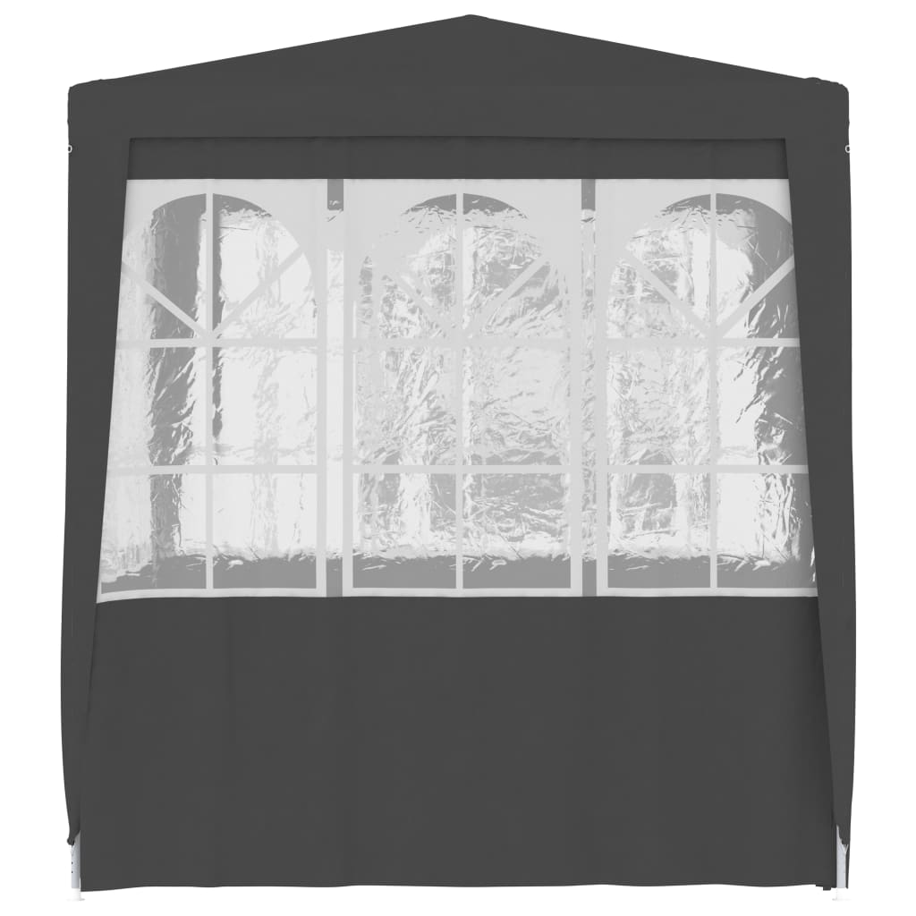 Gazebo Professionale con Pareti 2,5x2,5 m Antracite 90 g/mÃ‚Â²