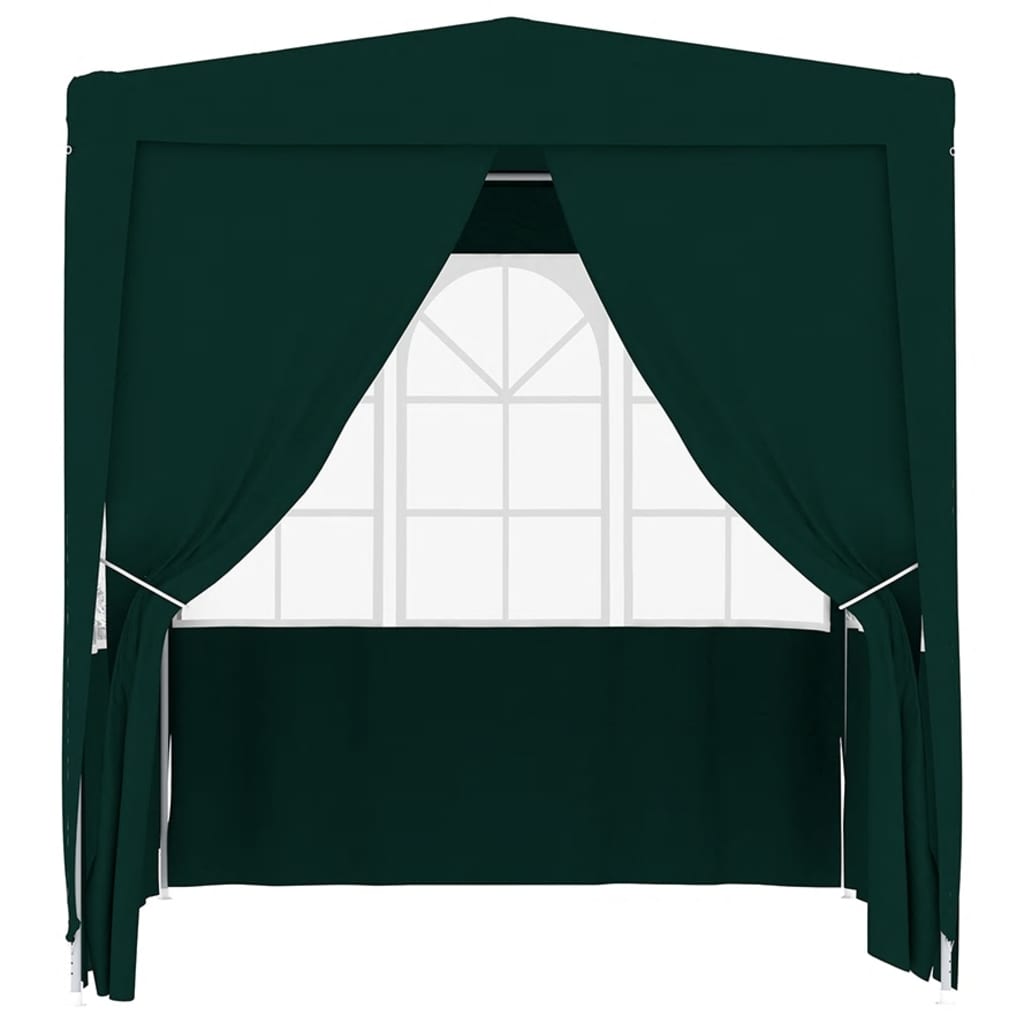 Gazebo Professionale con Pareti 2,5x2,5 m Verde 90 g/mÃ‚Â²