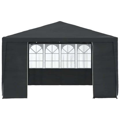 Gazebo Professionale con Pareti 4x4 m Antracite 90 g/mÃƒâ€šÃ‚Â²