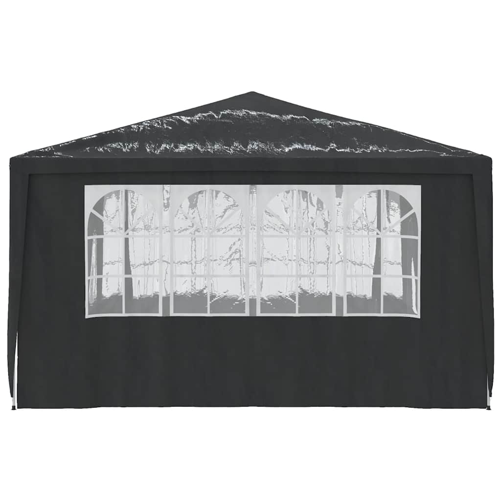 Gazebo Professionale con Pareti 4x4 m Antracite 90 g/mÃƒâ€šÃ‚Â²
