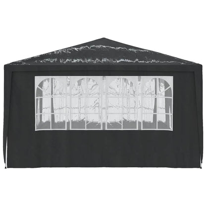 Gazebo Professionale con Pareti 4x4 m Antracite 90 g/mÃƒâ€šÃ‚Â²