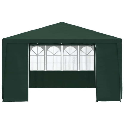 Gazebo Professionale con Pareti 4x4 m Verde 90 g/mÃ‚Â²