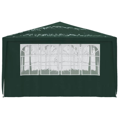 Gazebo Professionale con Pareti 4x4 m Verde 90 g/mÃ‚Â²