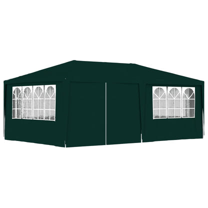 Gazebo Professionale con Pareti 4x6 m Verde 90 g/mÃ‚Â²
