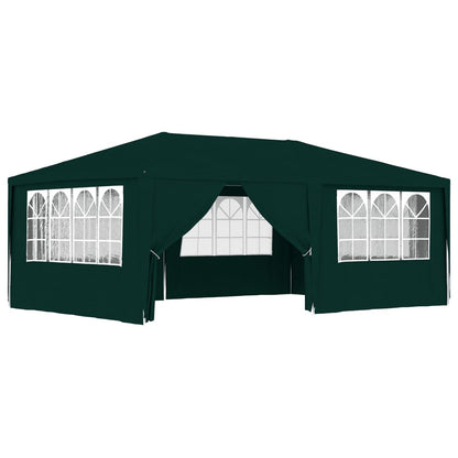 Gazebo Professionale con Pareti 4x6 m Verde 90 g/mÃ‚Â²