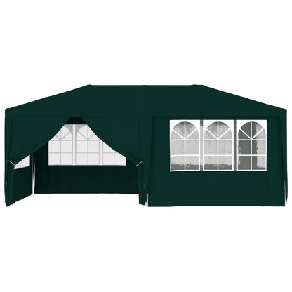 Gazebo Professionale con Pareti 4x6 m Verde 90 g/mÃ‚Â²