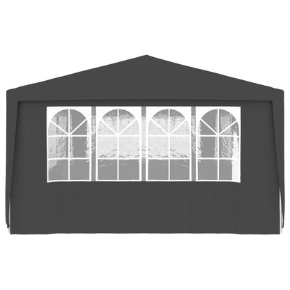 Gazebo Professionale con Pareti 4x9 m Antracite 90 g/mÃ‚Â²