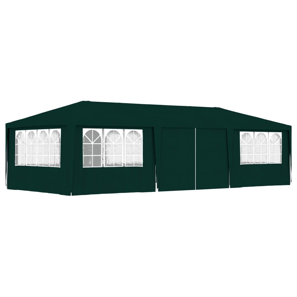 Gazebo Professionale con Pareti 4x9 m Verde 90 g/mÃ‚Â²