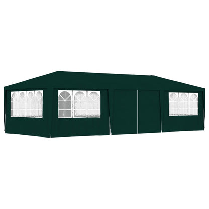 Gazebo Professionale con Pareti 4x9 m Verde 90 g/mÃ‚Â²