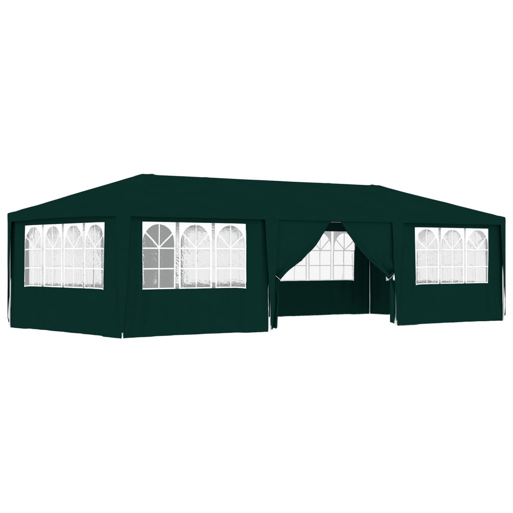 Gazebo Professionale con Pareti 4x9 m Verde 90 g/mÃ‚Â²