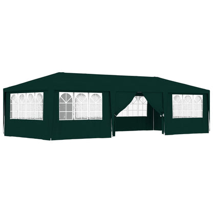 Gazebo Professionale con Pareti 4x9 m Verde 90 g/mÃ‚Â²