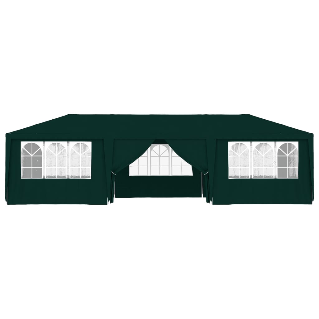 Gazebo Professionale con Pareti 4x9 m Verde 90 g/mÃ‚Â²