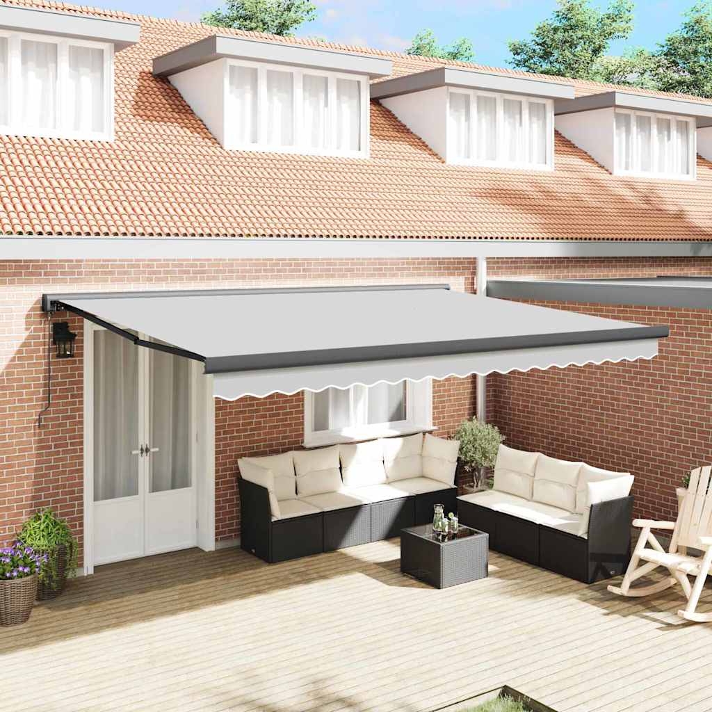 Tenda da Sole Antracite 4,5 Ãƒâ€” 3 m Metallo