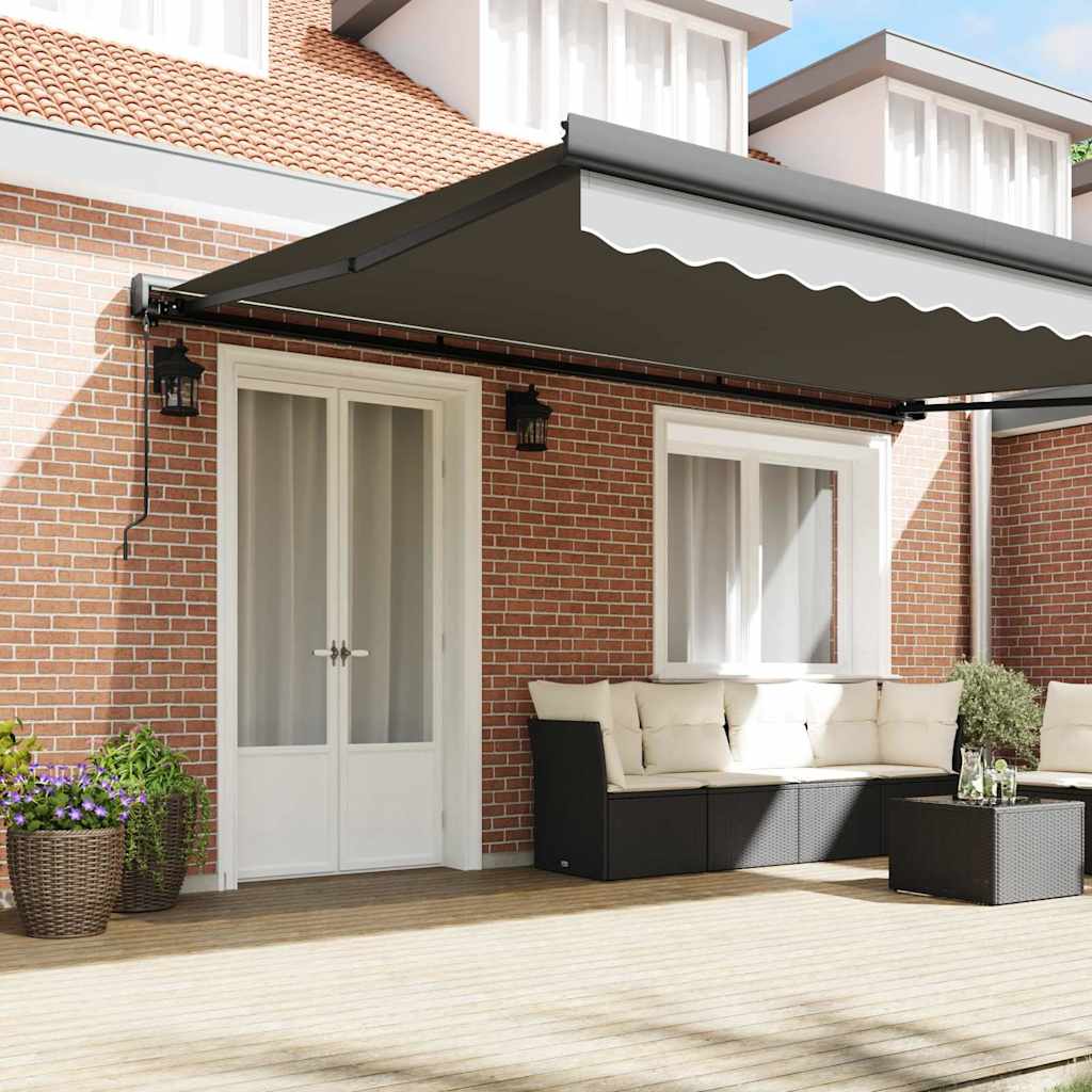 Tenda da Sole Antracite 4,5 Ãƒâ€” 3 m Metallo